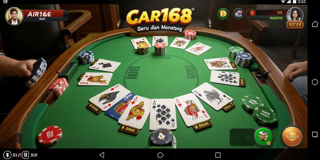 Tampilan gameplay Gaple yang seru dan penuh strategi.