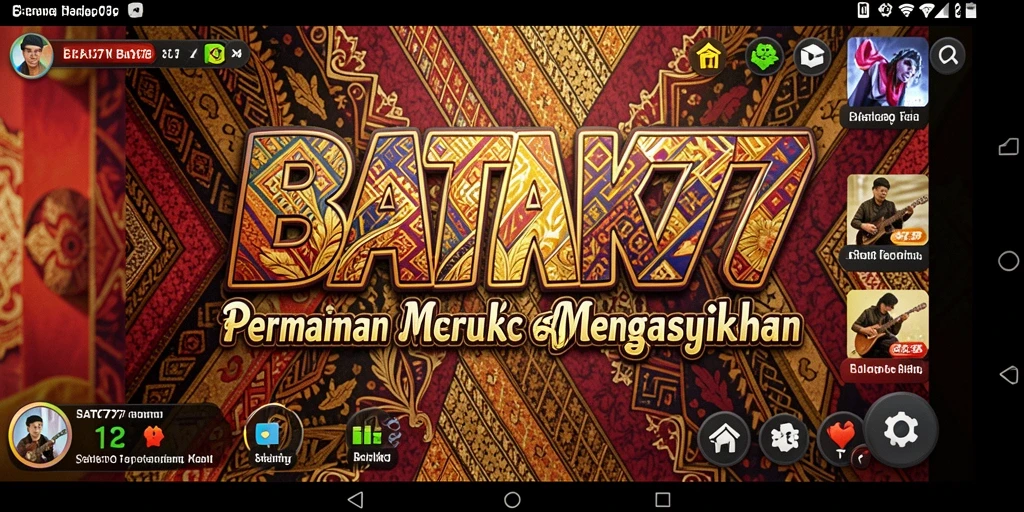 Screenshot gameplay BATIK77 menunjukkan momen seru dalam bermain musik.