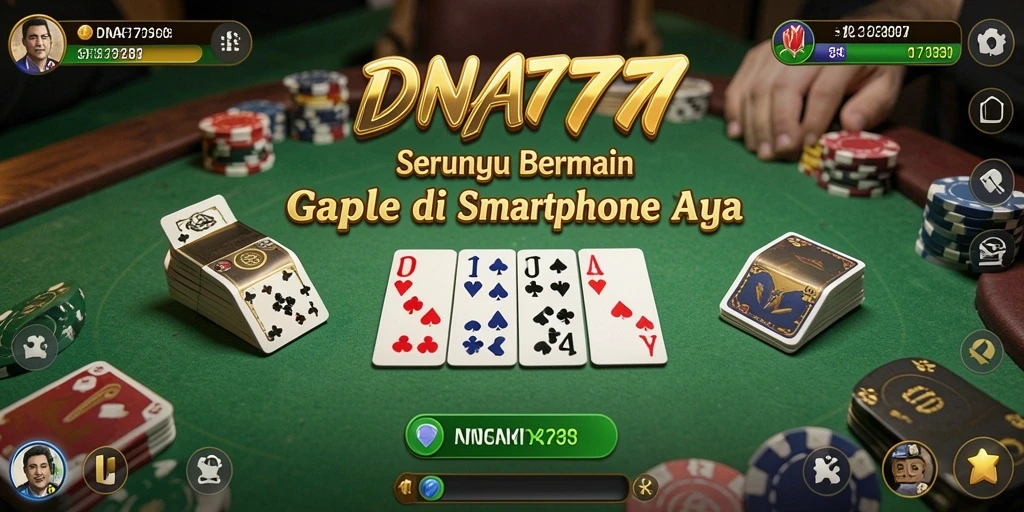 Tampilan menarik dari permainan Gaple di DNA777.