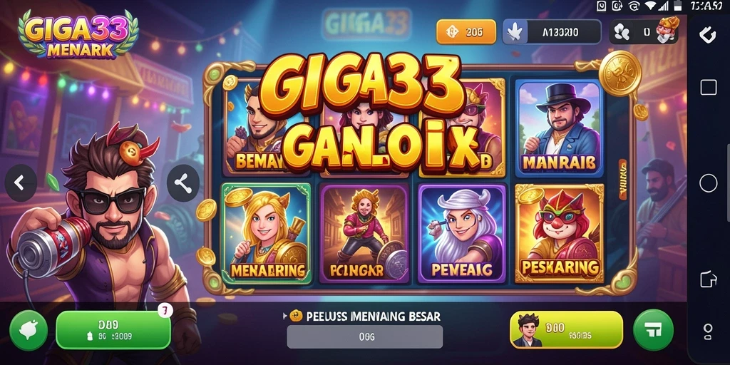 Tampilan gameplay GIGA33 yang menarik dan seru.