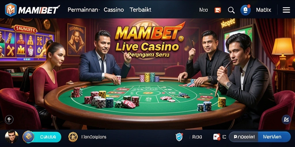 Tampilan gameplay Live Casino di MAMIBET yang mengasyikkan dan interaktif.