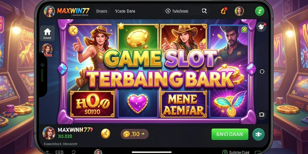 Tampilan gameplay menarik dari MAXWIN77 slot.
