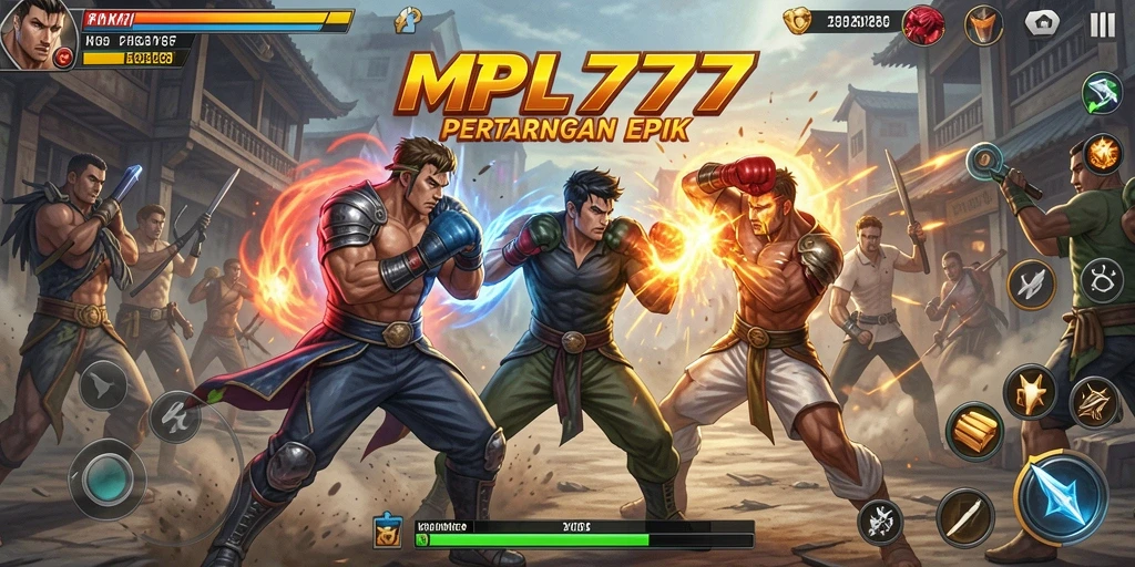 Tangkapan layar gameplay MPL777 menampilkan pertarungan yang mendebarkan.