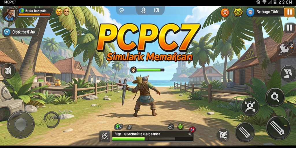 Tampilan gameplay PCPC7 yang menarik dan interaktif.
