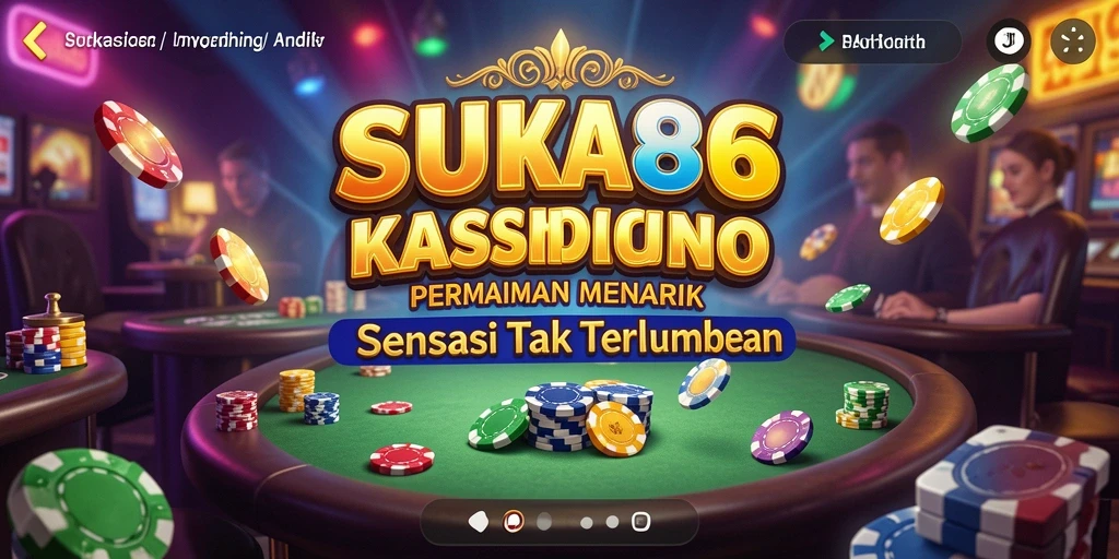 Gameplay seru di aplikasi Kasino SUKA86 menanti Anda.